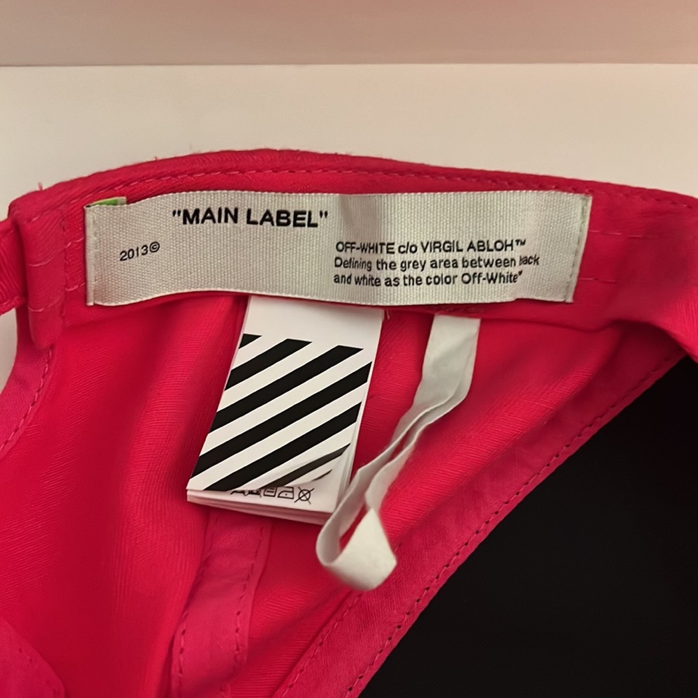 Off-White Baseball Cap - Dark Pink - image 3